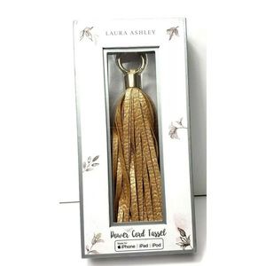 💜Laura Ashley iPhone/iPad/iPod Power Cord Tassel